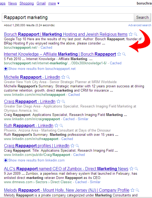 Google Top 10 Again
